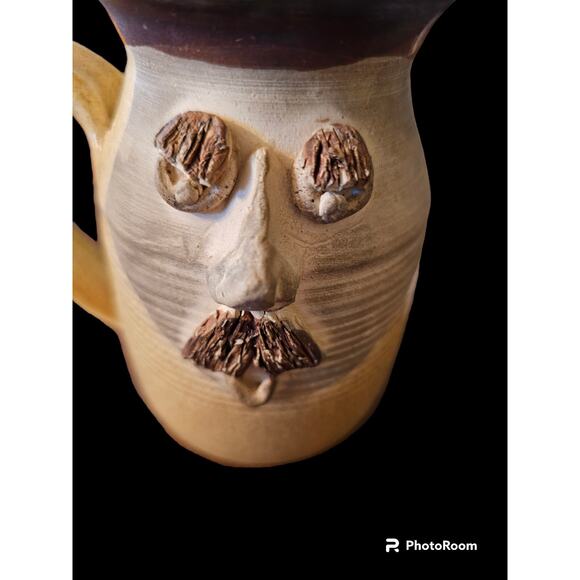 Ugly Pottery Face Funny Mug With Handle - Picture 2 of 6